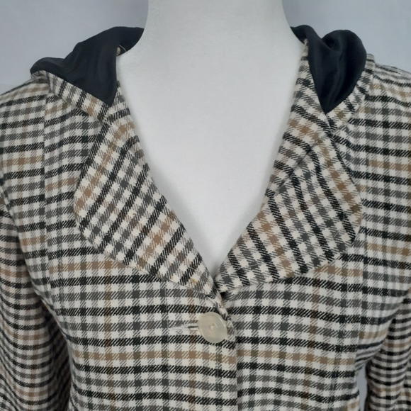 Vintage Volcom Hooded Plaid Shmad Jacket Hoodie - Picture 4 of 13